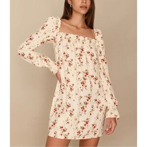 Reformation - Dainty Floral Long Sleeve Dress